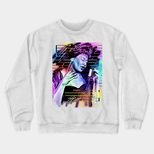 Ella Fitzgerald - digital painting Crewneck Sweatshirt by dangerbeforeyou